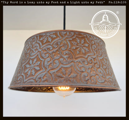 Ornate Copper Ceiling Light