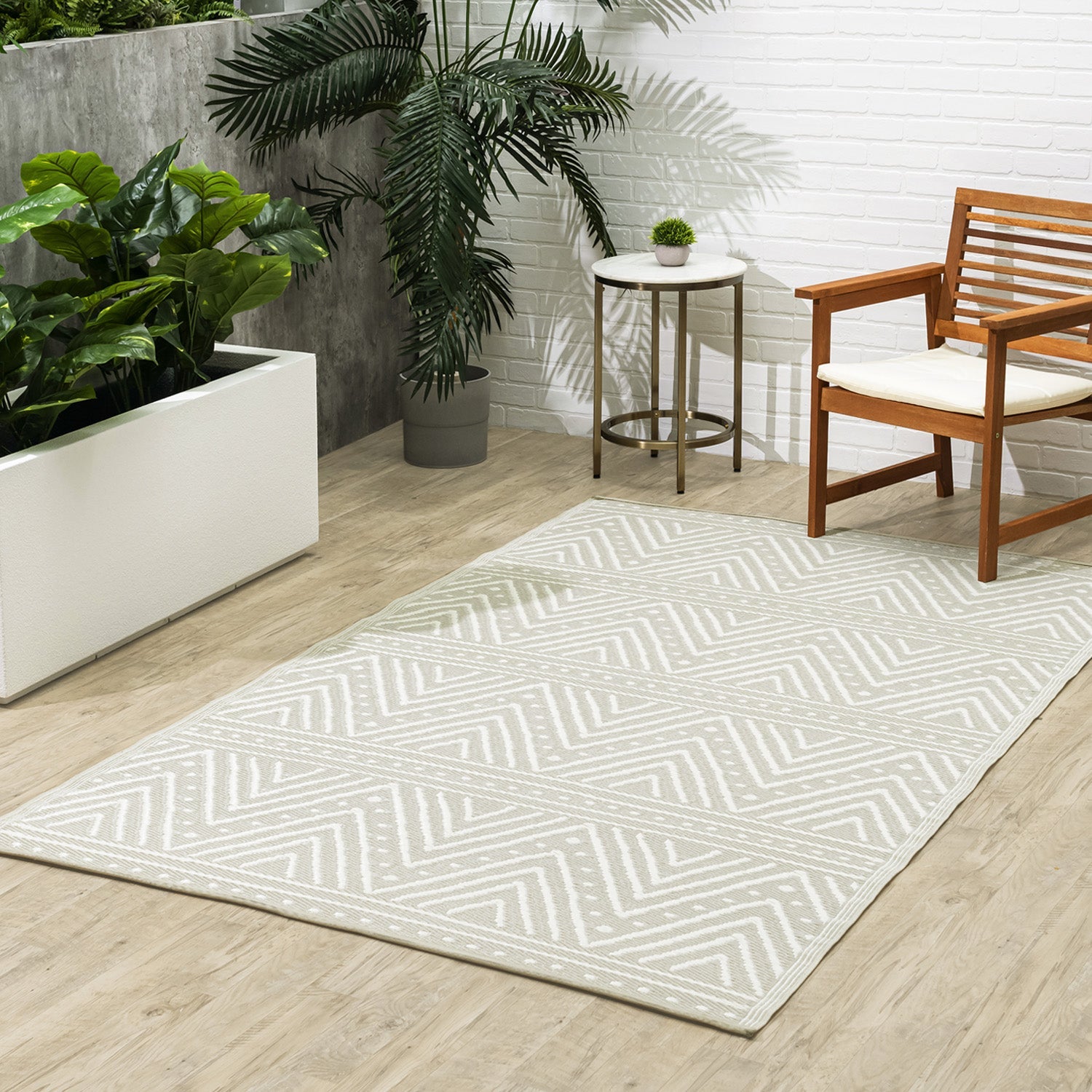 Patan - Beige Reversible Outdoor Rug