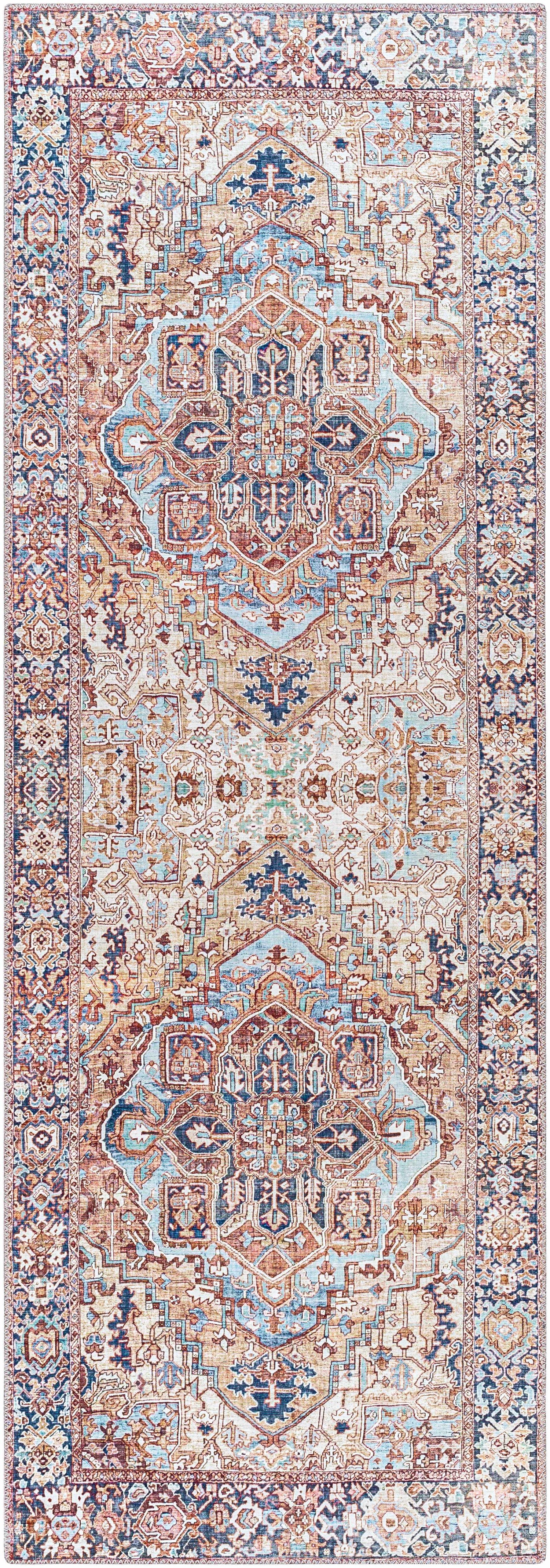 Neyland Iris Olive &amp; Brown Area Rug 2360