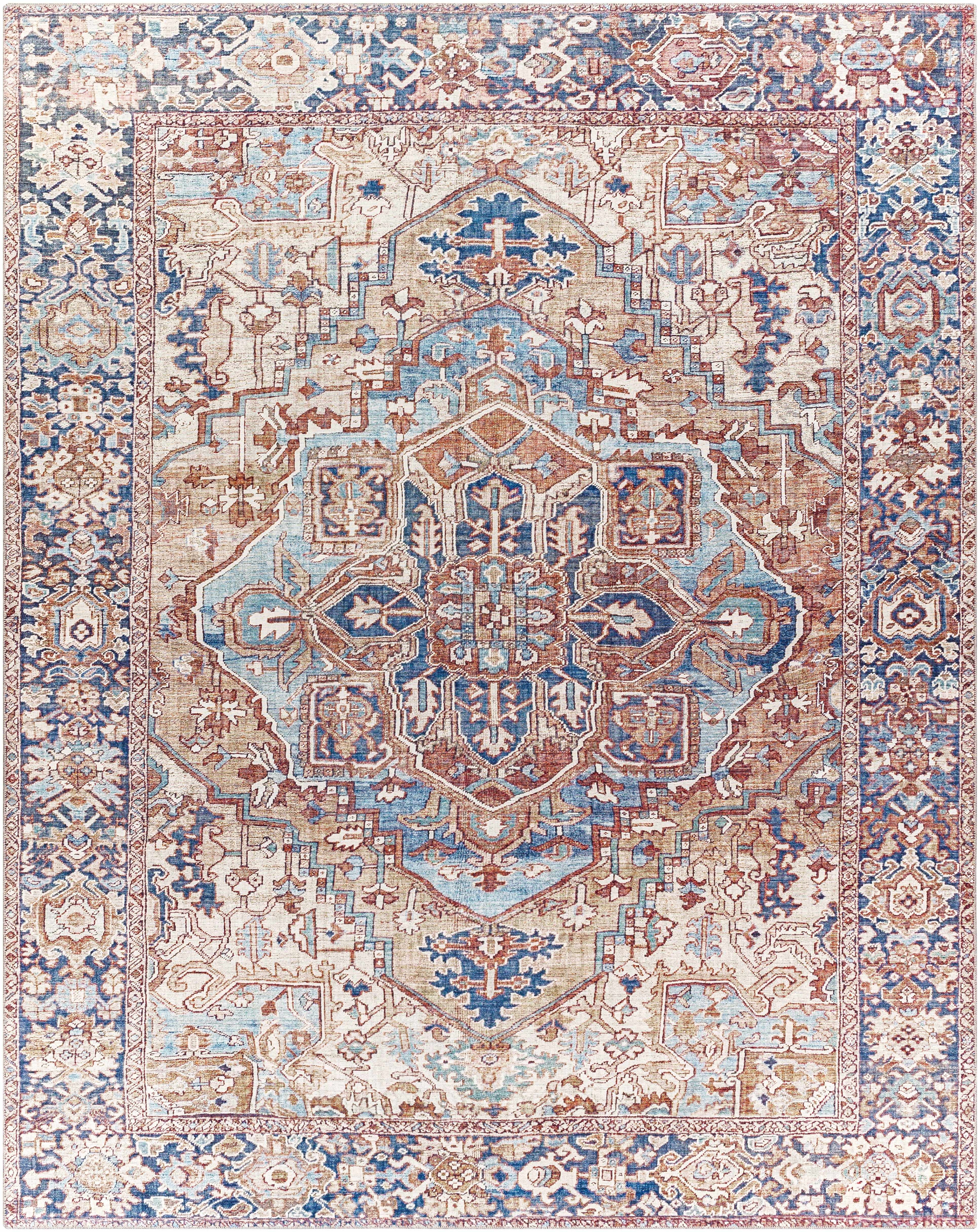 Neyland Iris Olive &amp; Brown Area Rug 2360