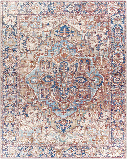 Neyland Iris Olive &amp; Brown Area Rug 2360
