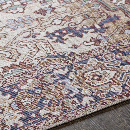 Neyland Iris Olive &amp; Brown Area Rug 2360
