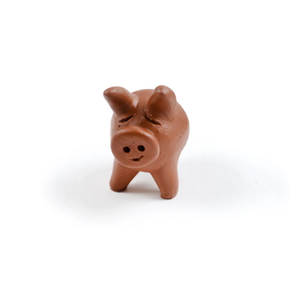 Lucky Three-Legged Terracotta Chanchito Pig
