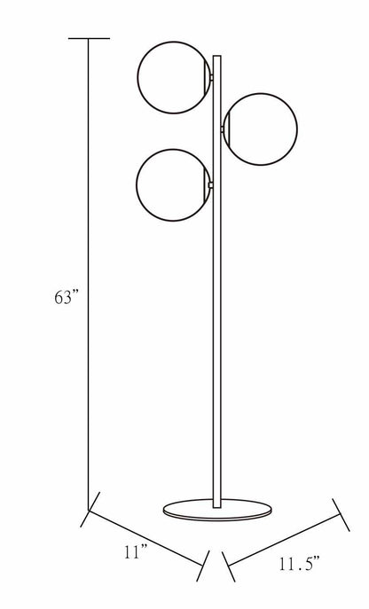 Prien Floor Lamp - Gold