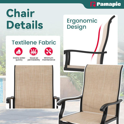 Textilene Dining Table Set (5 Pieces)