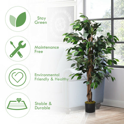 4 FT Indoor/Outdoor Artificial Ficus Tree
