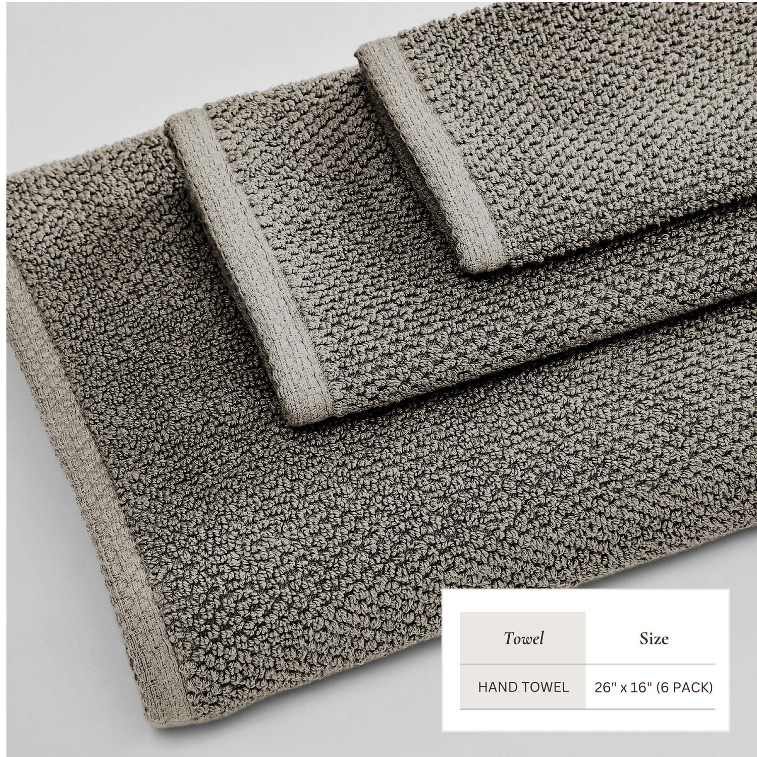 Cotton Textured Bath Towel Set - Acacia Collection