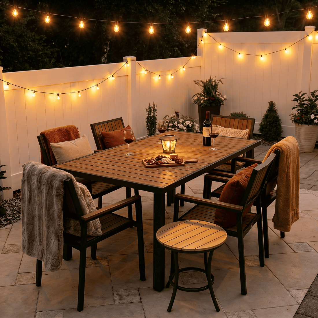 100FT RGB Outdoor String Lights Waterproof Patio Lights with APP Control