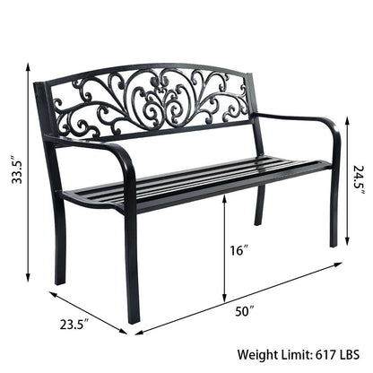 50 Inch Cast Iron Bench
