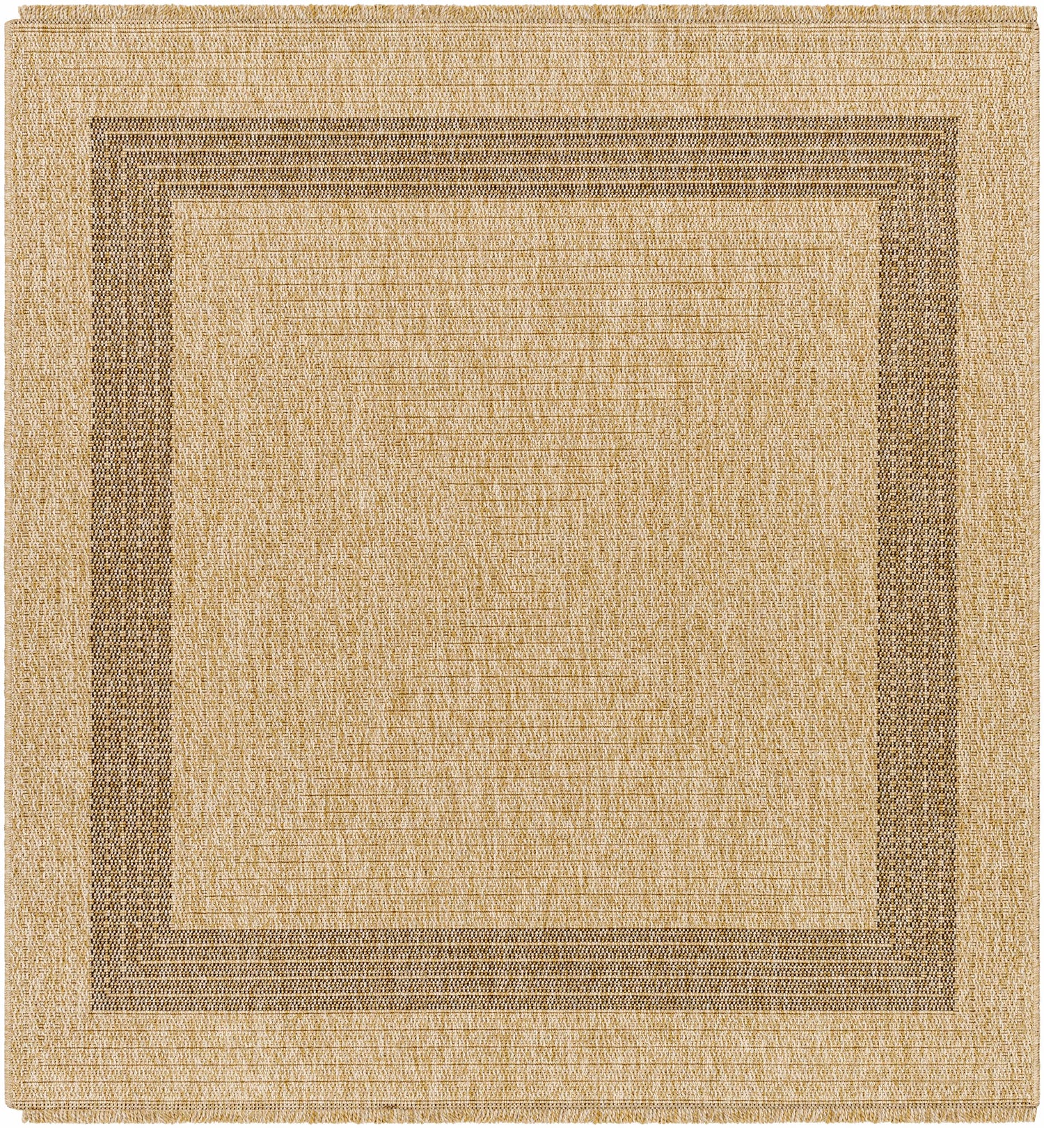 Andie Bordered Faux Jute Rug