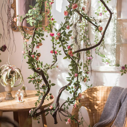 Artificial Silk Rose Vines - 57"
