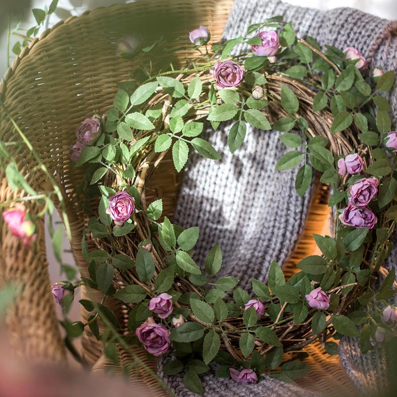 Artificial Silk Rose Vines - 57"