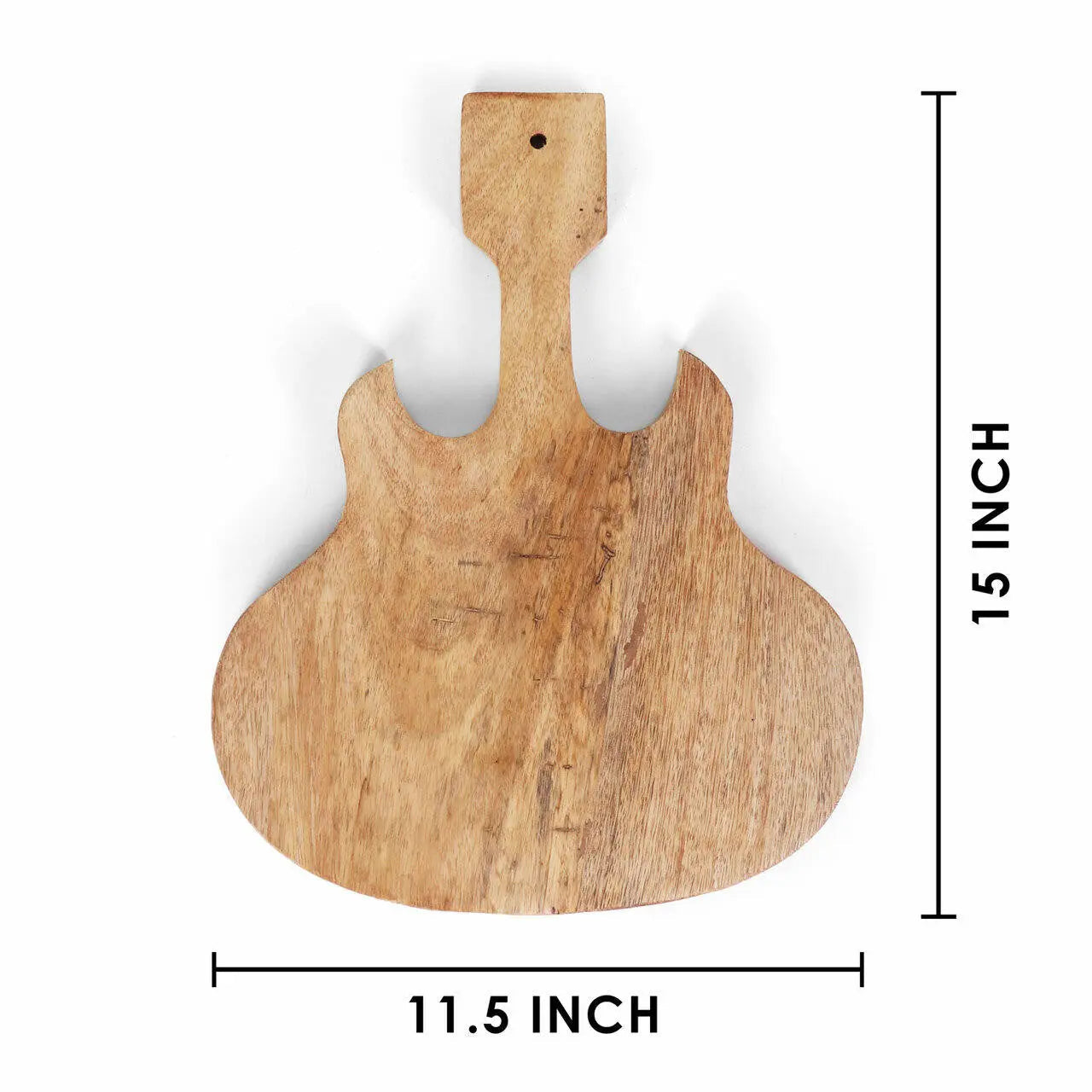 Strings Mango Wood Guitar Charcuterie Board