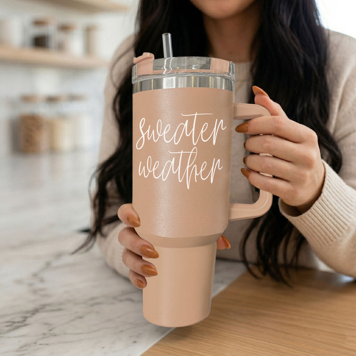 Sweater Weather 40oz Insulated Tumbler