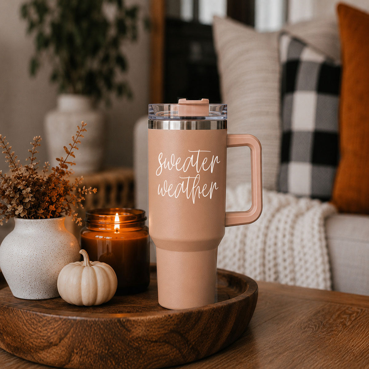 Sweater Weather 40oz Insulated Tumbler