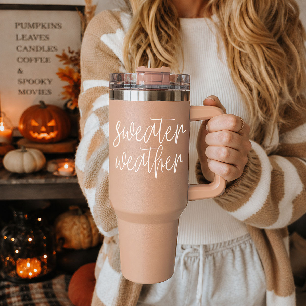 Sweater Weather 40oz Insulated Tumbler