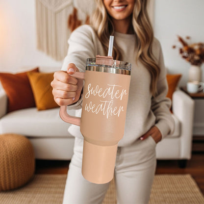 Sweater Weather 40oz Insulated Tumbler