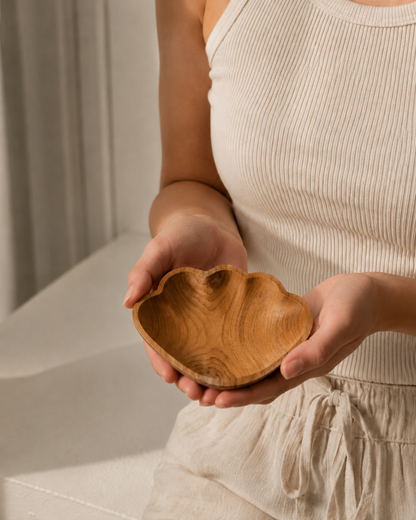 Teak Shell Catch All