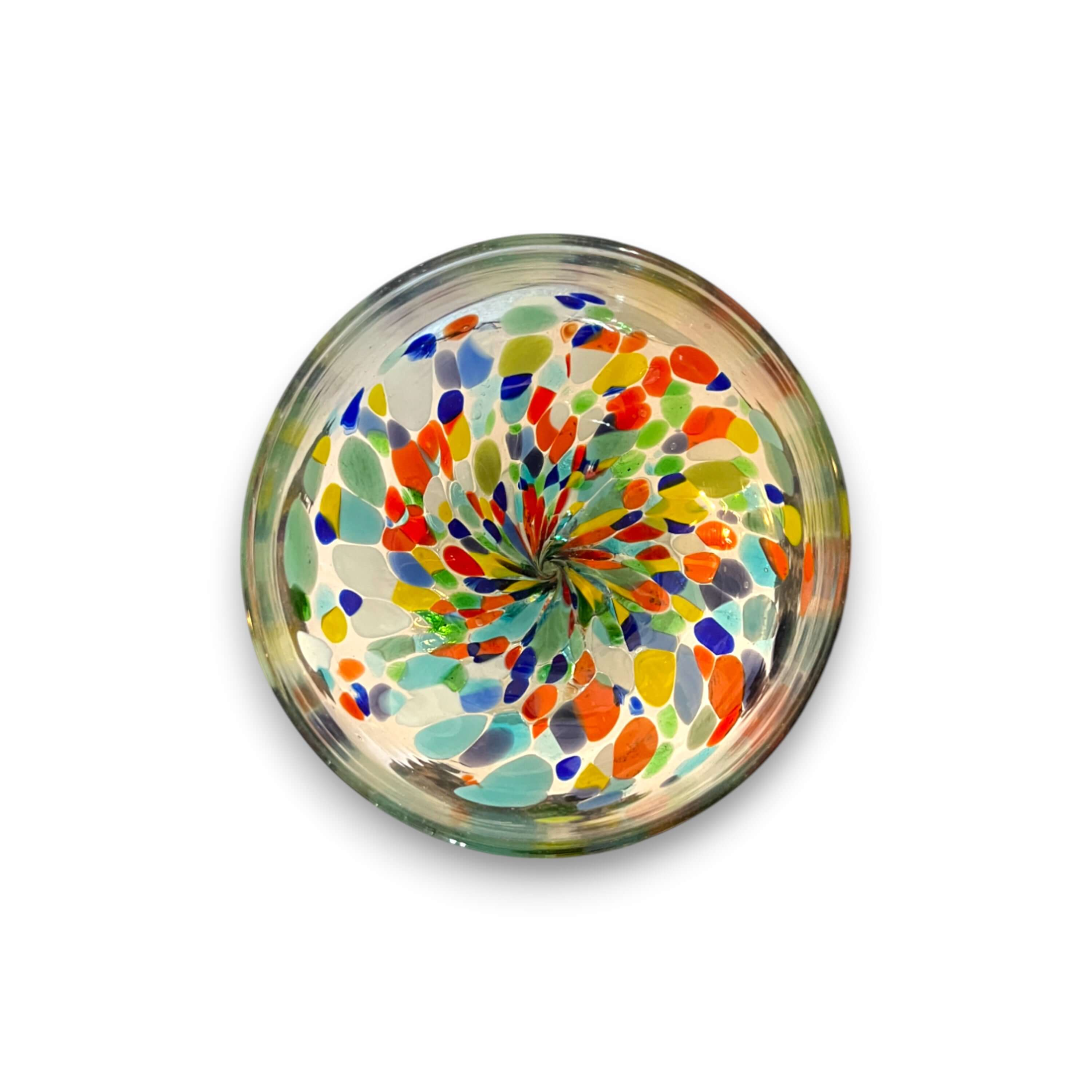 Confetti Hand-Blown Margarita Glass | Mexican Artisan Barware