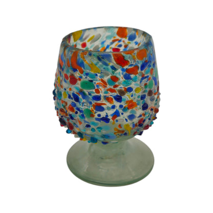 Confetti Rock Shot Glass | Handmade Mexican Cognac-Style Glass