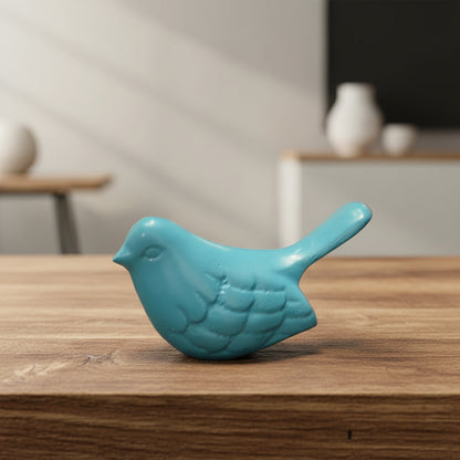 Bird Symbol of Health &amp; Happiness in Turquoise - 1 Piece