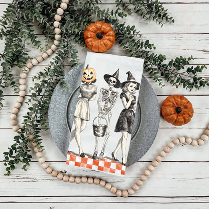 Vintage Trio Halloween Kitchen Towel