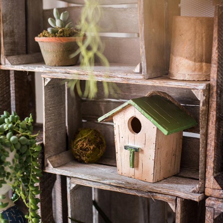 Wood Craft Bird House Ornaments