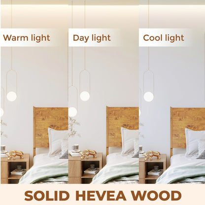 Acacia Haven Deluxe Wood Platform Bed Frame for Ultimate Comfort and Style